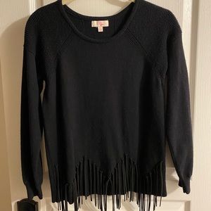 Gianni Bini Girls Black Sweater Size L